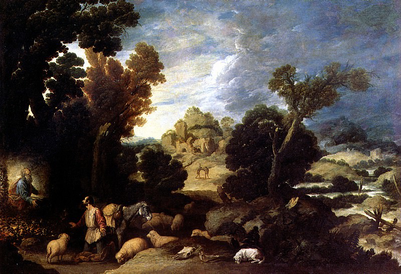 COLLANTES FRANCISCO - Burning Bush; God orders Moses to lead the Israelites out of Egypt. Louvre (Paris)