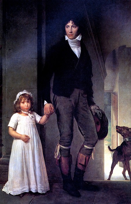 GERARD FRANCOIS - Jean Baptiste Isabey with his daughter. Louvre (Paris)