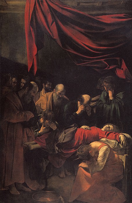 CARAVAGGIO MICELANGELO MERISI YES - Death of Mary. Louvre (Paris)