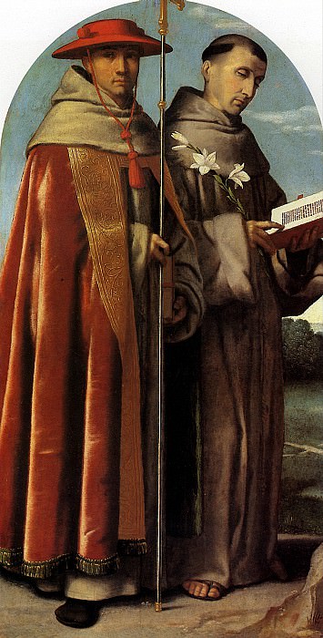 Alessandro Moretto - Saints Bonaventure and Anthony of Padua. Louvre (Paris)