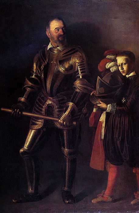 КАРАВАДЖО - Алоф де Виньякур и его паж, 1608.. Лувр (Париж)