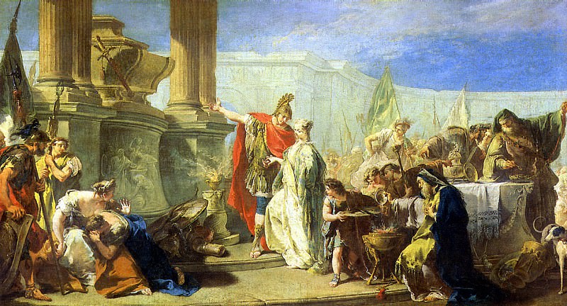 PITTONI GIOVANNI BATTISTA - Polyxena sacrificing the shadow of Achilles. Louvre (Paris)