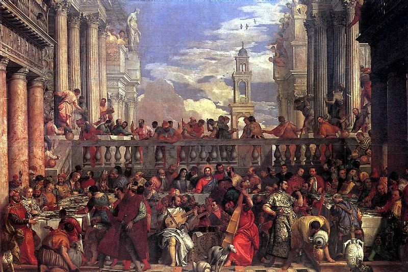 PAOLO CAGLIARI, NAMED VERONESE - Marriage at Cana. Louvre (Paris)
