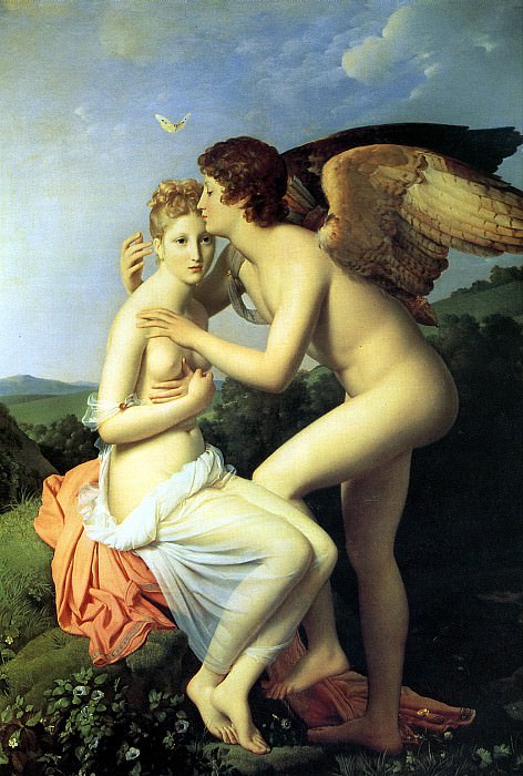 ЖЕРАР ФРАНСУА - Амур и Психея, или Психея, получающая первый поцелуй любви. Лувр (Париж)