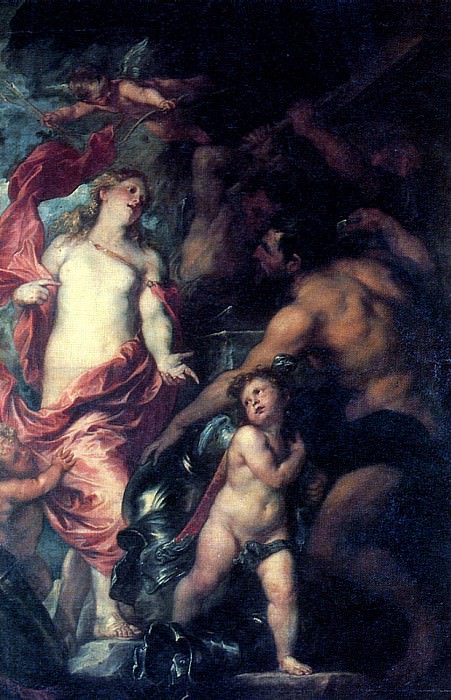 VAN DYCK ANTONIS - Venus asking Vulcan for weapons for Aeneas. Louvre (Paris)
