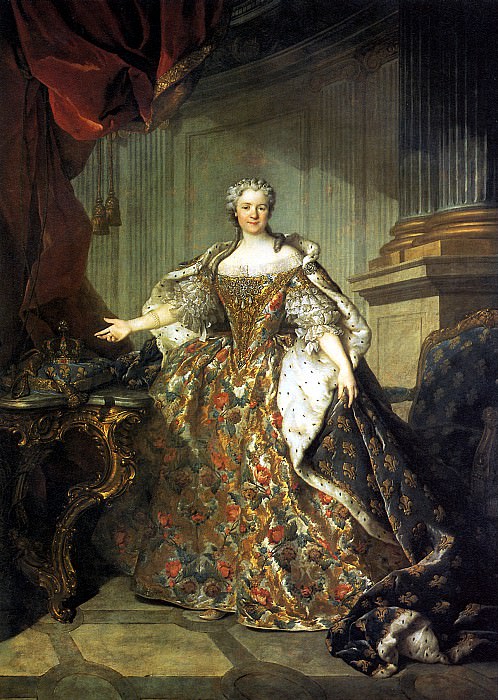 TOQUE LOUIS - Maria Leszczynska, Queen of France, wife of Louis XV. Louvre (Paris)