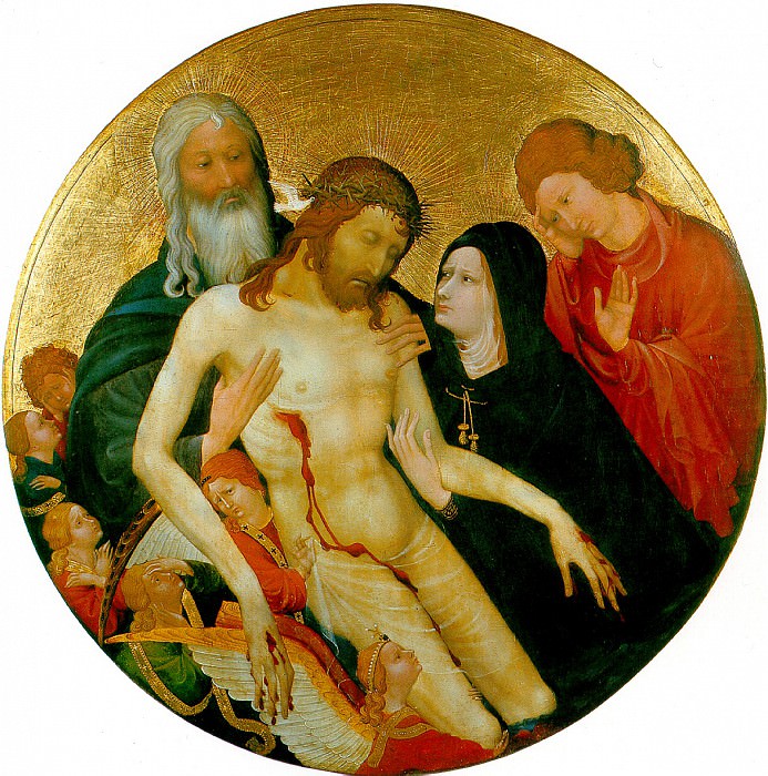 MALUEL JAN - Large round Pieta (Lamentation of Christ), ca. Louvre (Paris)