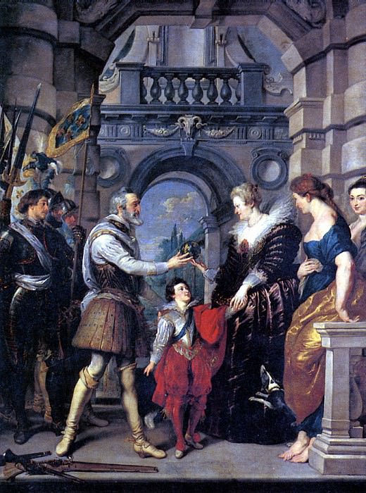 RUBENS PETER PAUEL - Establishment of the regency of Marie de Medici. Louvre (Paris)