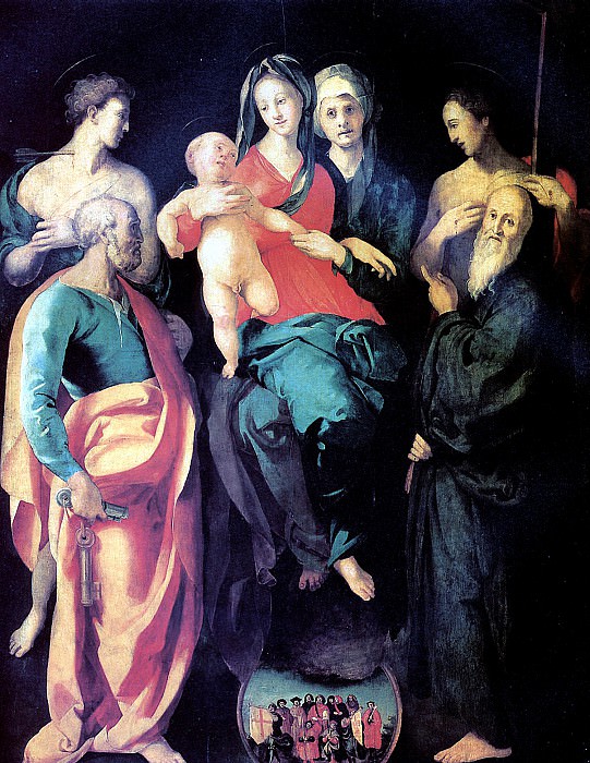 КАРРУЧЧИ ЯКОПО, ПРОЗВАННЫЙ ПОНТОРМО - Понтормо, 1494 — Флоренция, 1557. Louvre (Paris)