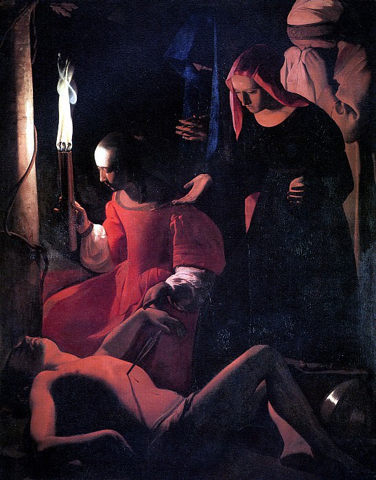 LATUR GEORGES DE - St. Irene caring for St. Sebastian. Louvre (Paris)
