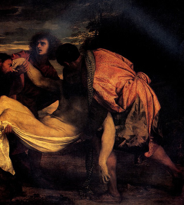 TITIAN - The position in the coffin. Louvre (Paris)