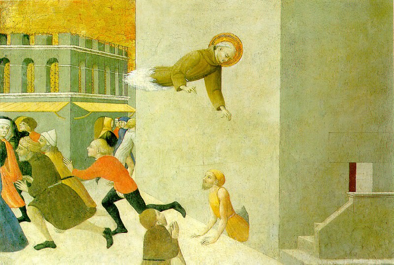 GIOVANNI STEFANO DI, NAMED SASSETTA - Blessed Ranieri Razini Rescuing a Poor Man from Prison in Florence. Louvre (Paris)