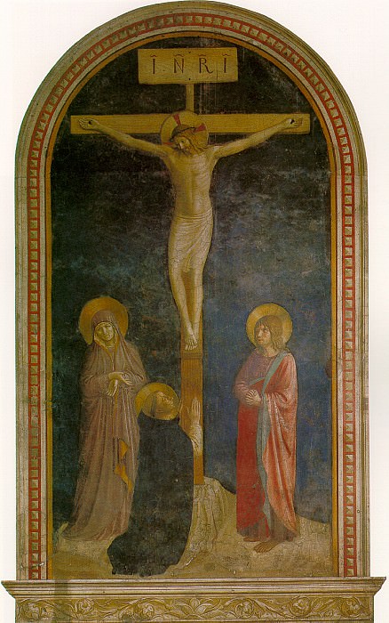 Fra Angelico - Crucifixion with St. Dominic. Louvre (Paris)
