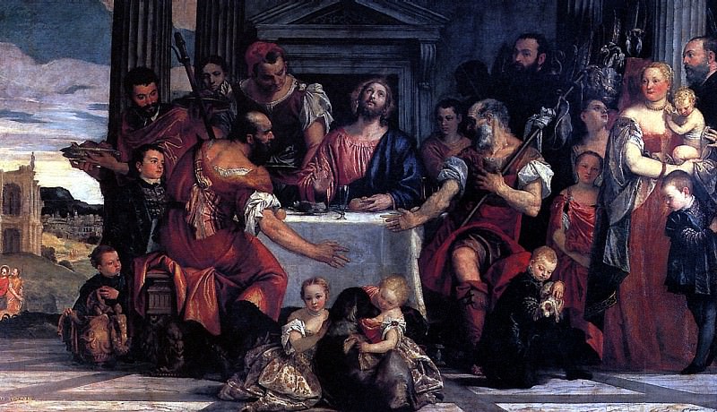 PAOLO CAGLIARI, NAMED VERONESE - Christ at Emmaus. Louvre (Paris)