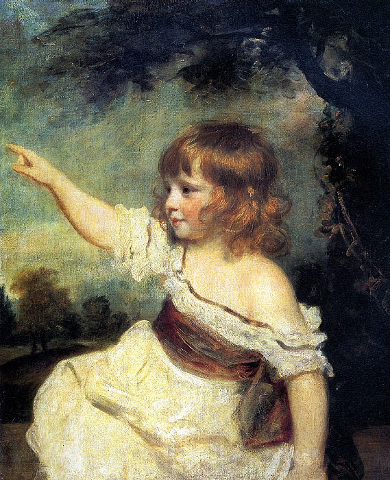REYNOLDS JOSHUA - Portrait of Lady Jones as a child (. Louvre (Paris)