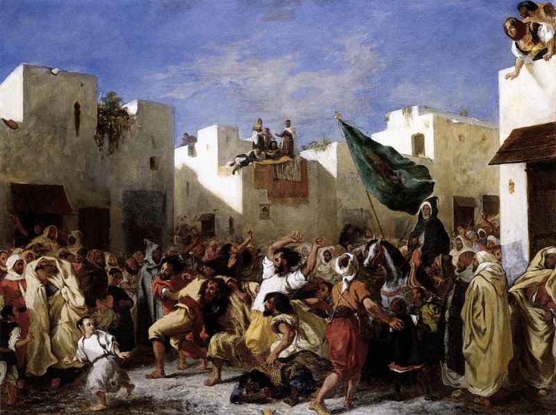 The Fanatics of Tangier. Ferdinand Victor Eugène Delacroix