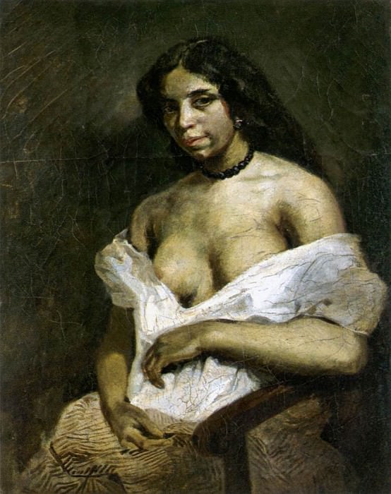DELACROIX Eugene Aspasia. Ferdinand Victor Eugène Delacroix