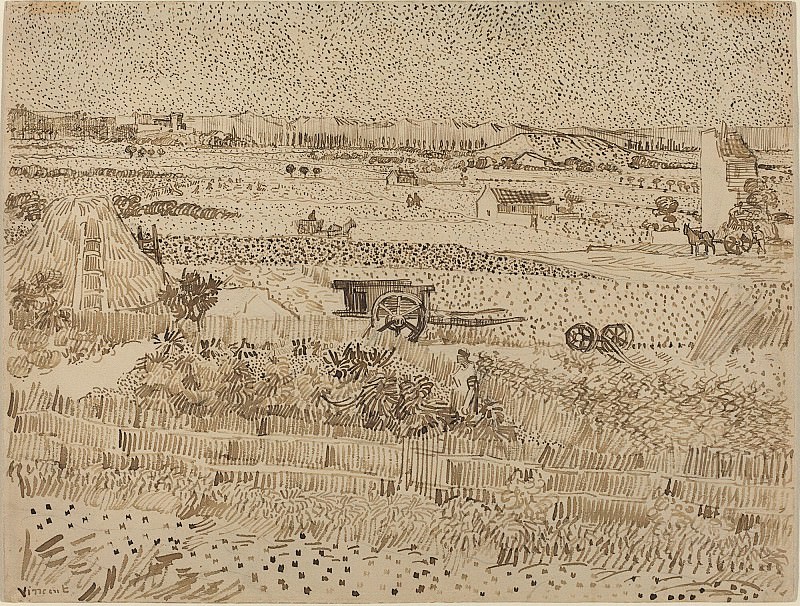 Harvest in Provence. Vincent van Gogh