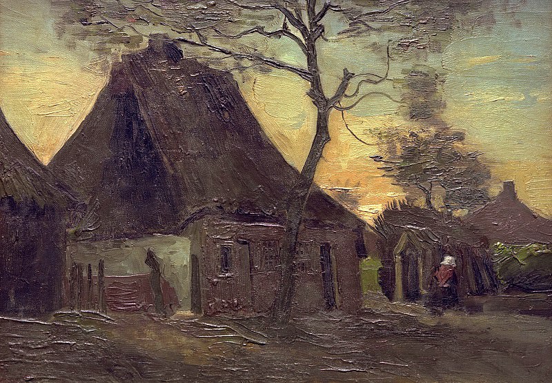 Хижина с деревом, Винсент Ван Гог