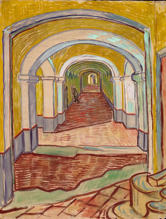 Corridor of Saint-Paul Asylum. Vincent van Gogh