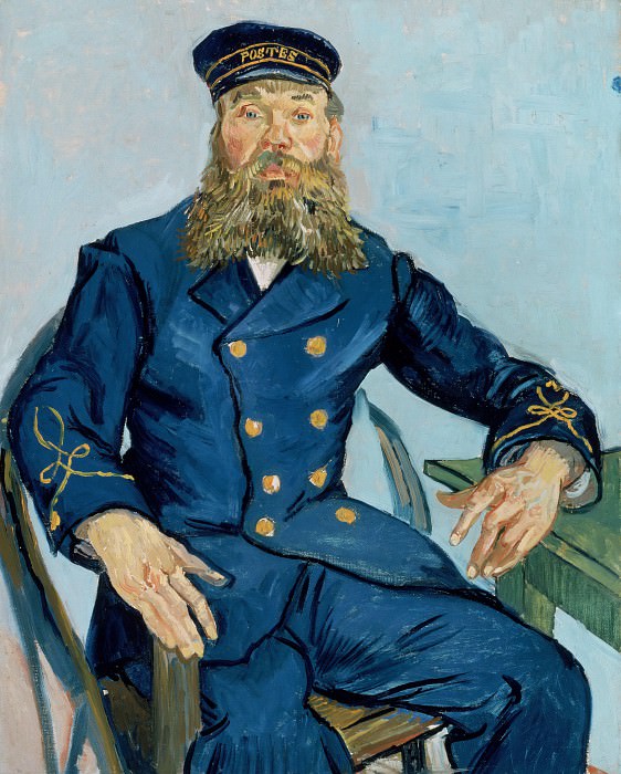 Portrait of the Postman Joseph Roulin. Vincent van Gogh