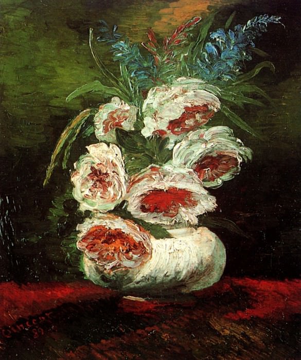 Vase with Peonies. Vincent van Gogh