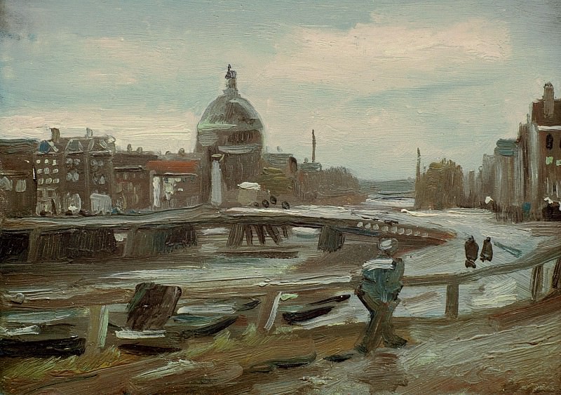 View on the Singel in Amsterdam. Vincent van Gogh
