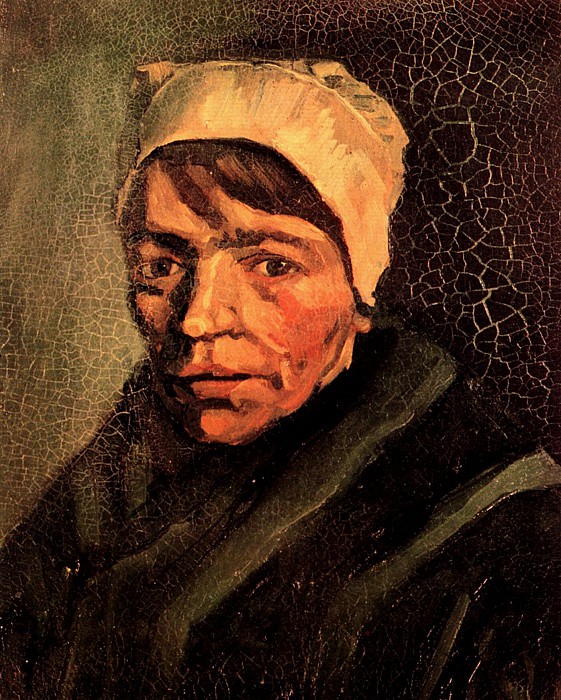 Head of a Peasant Woman with White Cap. Vincent van Gogh