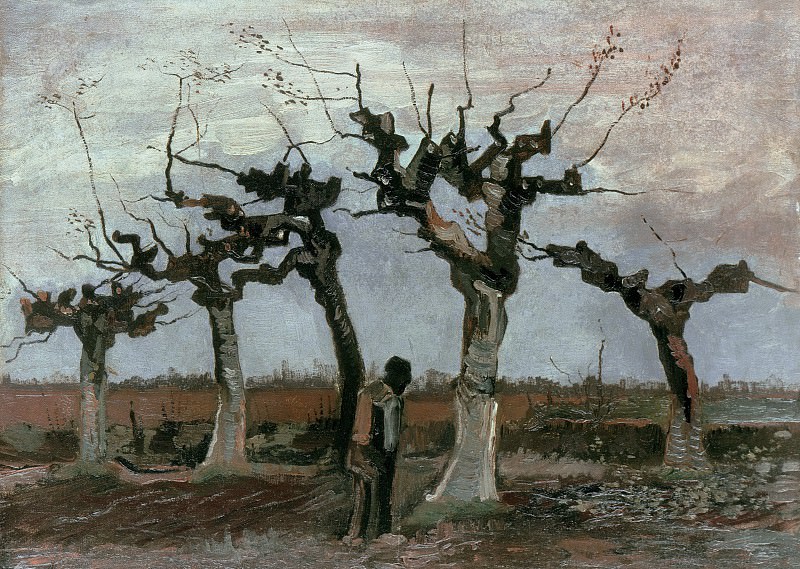 Пейзаж с подстриженными ивами, Винсент Ван Гог