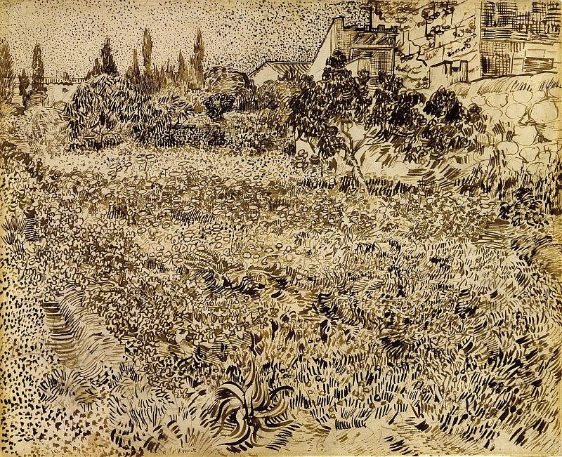 A Garden in Provence. Vincent van Gogh