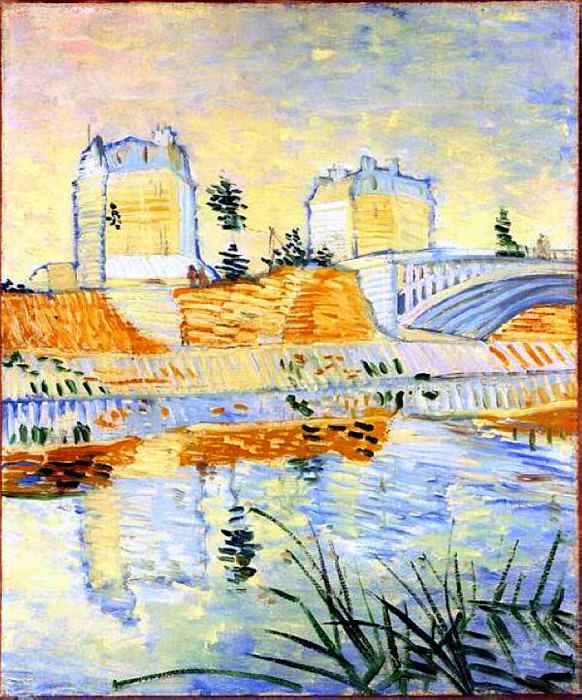 The Seine with the Pont de Clichy. Vincent van Gogh