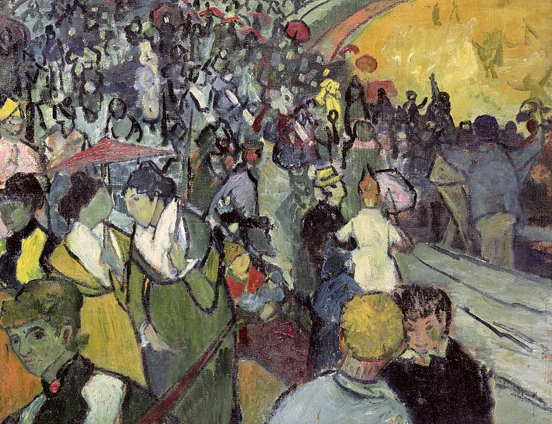 Spectators in the Arena at Arles. Vincent van Gogh