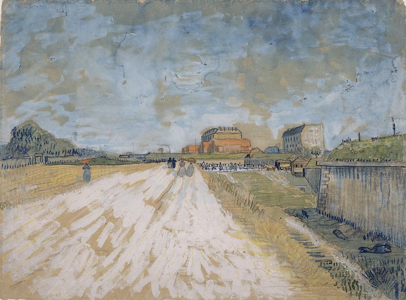 Road Running Beside the Paris Ramparts. Vincent van Gogh