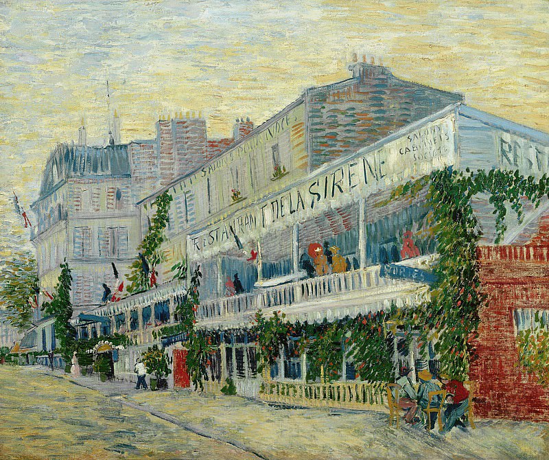Restaurant de la Sirene at Asnieres. Vincent van Gogh