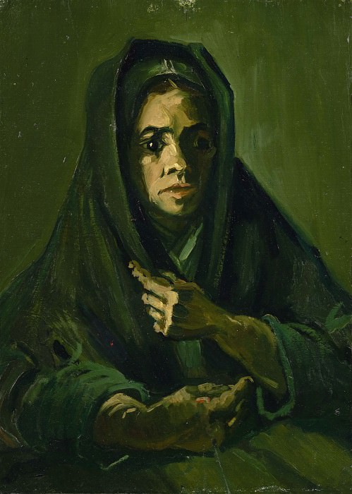 Женщина в траурном платке, Винсент Ван Гог