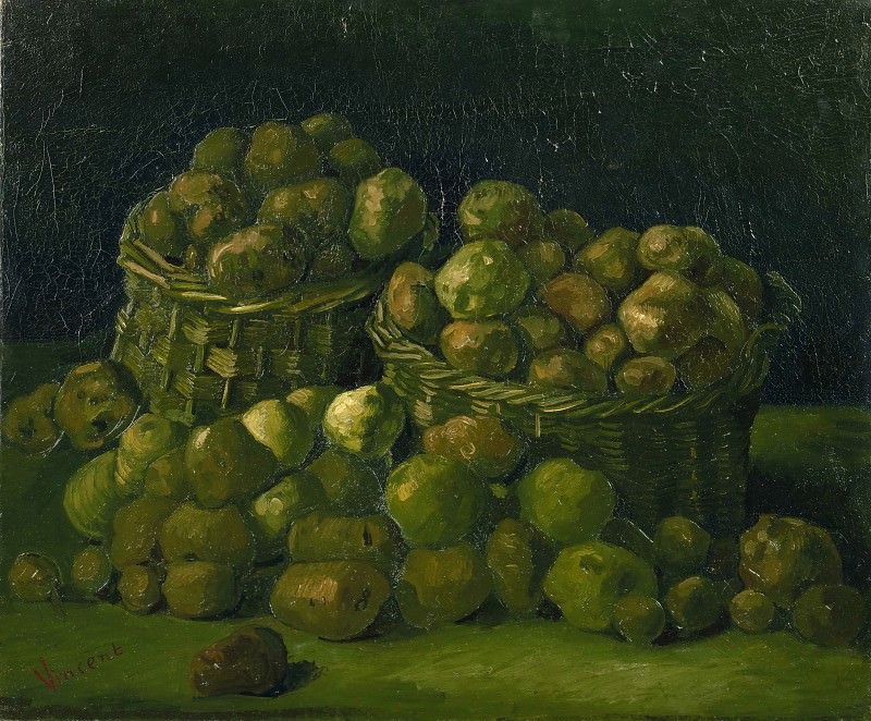 Baskets of Potatoes. Vincent van Gogh