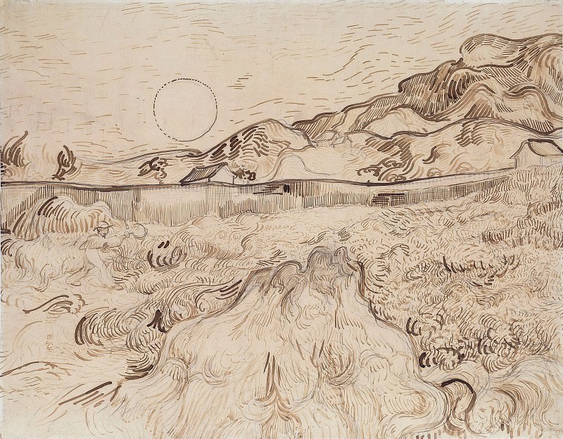 Enclosed Field behind Saint-Paul Hospital. Vincent van Gogh
