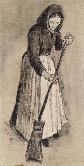 Woman with a Broom. Vincent van Gogh