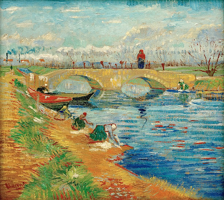 The Gleize Bridge over the Vigueirat Canal. Vincent van Gogh