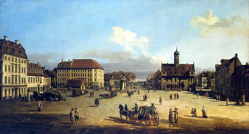 Bellotto, Bernardo - Square market in the New Town Dresden. Hermitage ~ Part 01