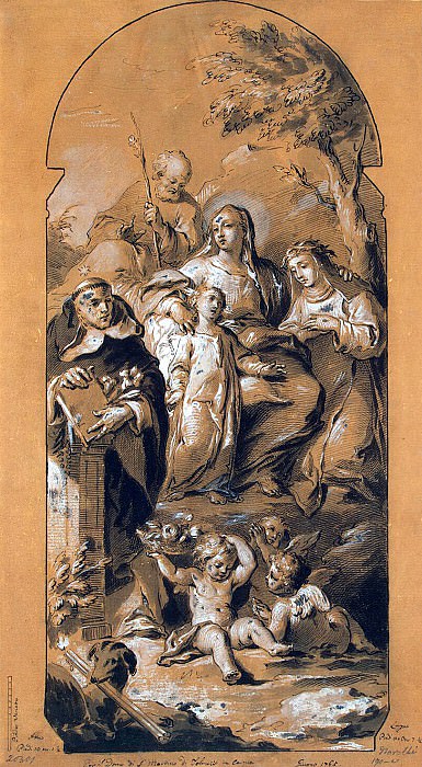 Novelli Pietro - Madonna and Child with Saints. Hermitage ~ part 09