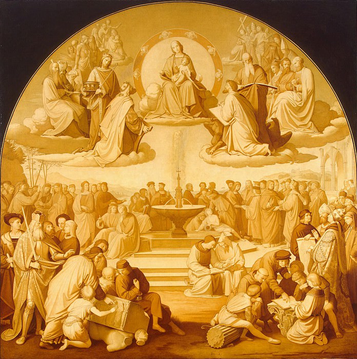 Overbeck, Friedrich Johann - Triumph of Religion in art. Hermitage ~ part 09