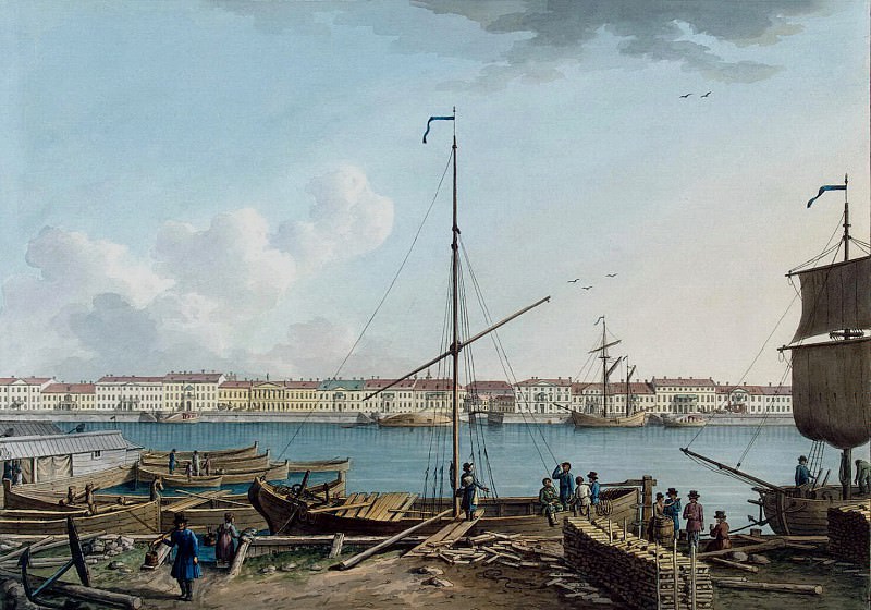 Paterssen, Benjamin - View of the Promenade des Anglais with Vasilevsky Island (2). Hermitage ~ part 09