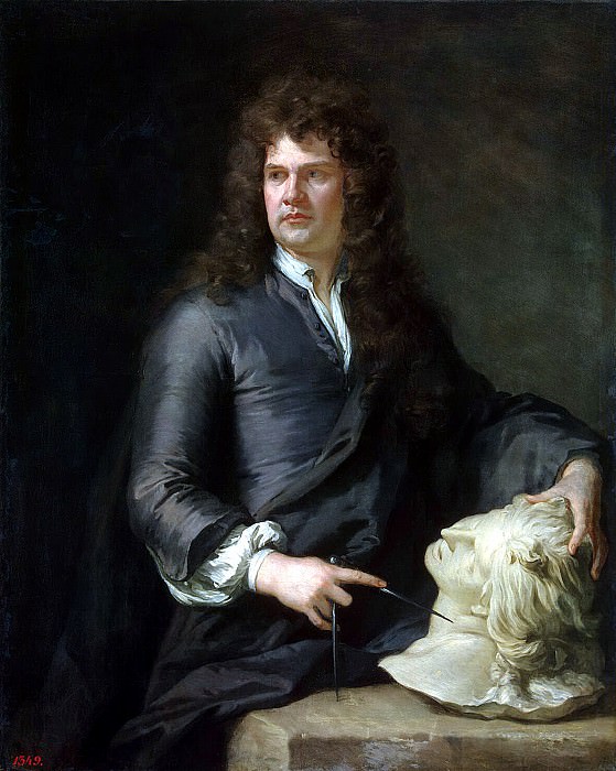 Kneller, Godfrey - Portrait Grinling Gibbons. Hermitage ~ part 09
