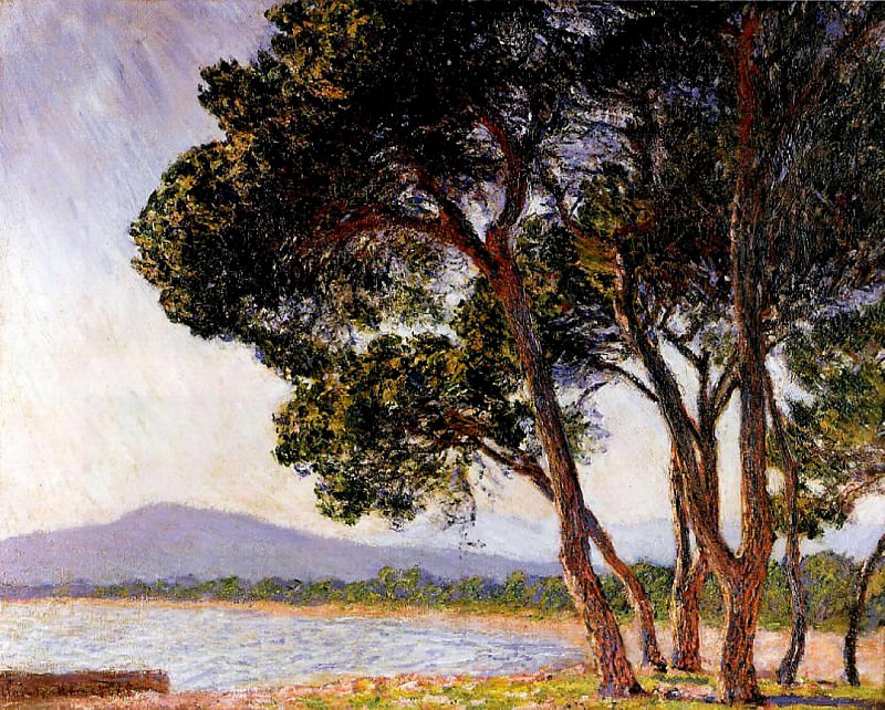 Beach in Juan-les-Pins. Claude Oscar Monet