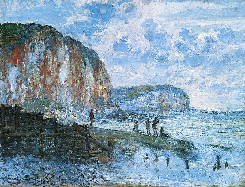 Cliffs of Les Petites-Dalles. Claude Oscar Monet