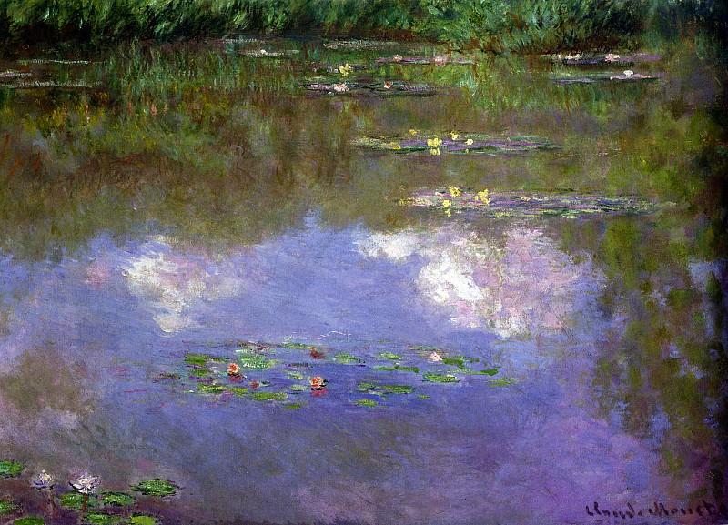 Water Lilies, The Clouds. Claude Oscar Monet