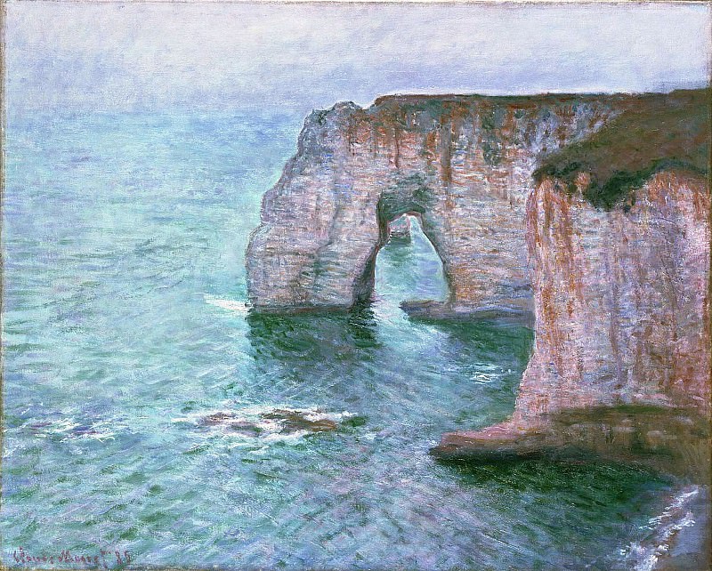 The Manneport Seen from the East, 1885 2. Claude Oscar Monet