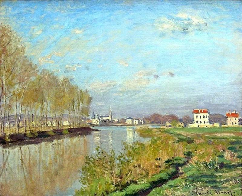 Argenteuil, The Seine. Claude Oscar Monet