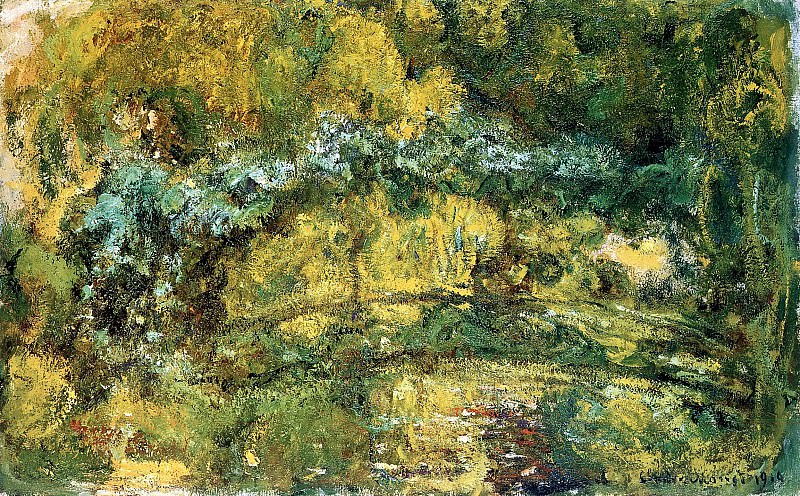 The Japanis Bridge (Footbridge over the Water-Lily Pond). Claude Oscar Monet